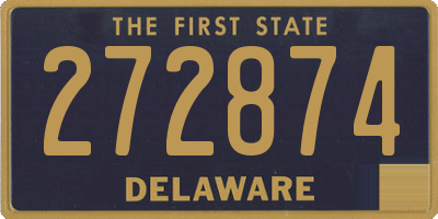 DE license plate 272874