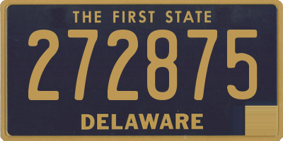 DE license plate 272875