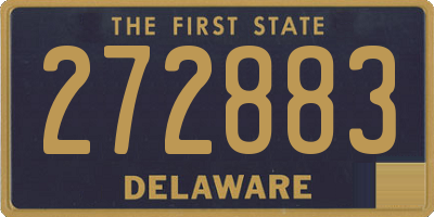 DE license plate 272883