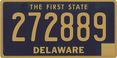 DE license plate 272889