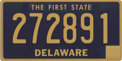 DE license plate 272891