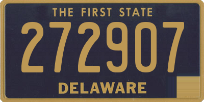 DE license plate 272907