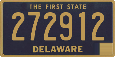 DE license plate 272912