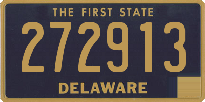 DE license plate 272913
