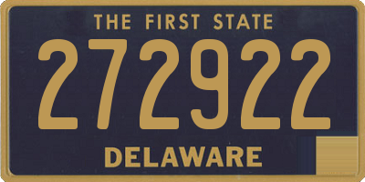 DE license plate 272922