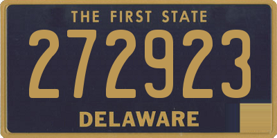 DE license plate 272923