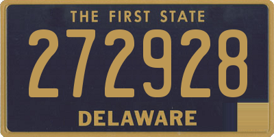 DE license plate 272928