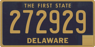 DE license plate 272929