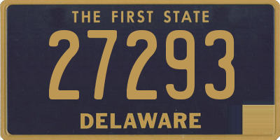 DE license plate 27293
