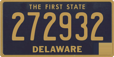 DE license plate 272932