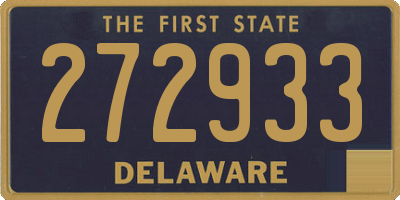 DE license plate 272933
