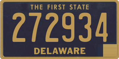 DE license plate 272934