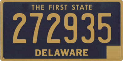 DE license plate 272935