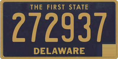 DE license plate 272937