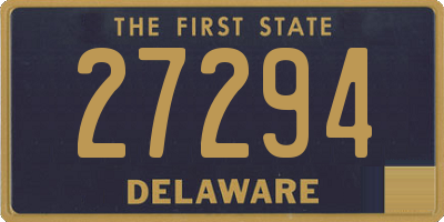 DE license plate 27294