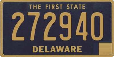 DE license plate 272940
