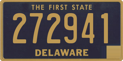 DE license plate 272941