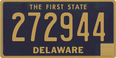 DE license plate 272944