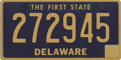 DE license plate 272945