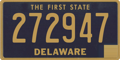 DE license plate 272947