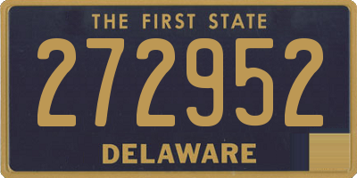 DE license plate 272952