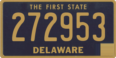 DE license plate 272953