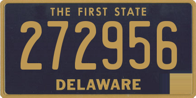 DE license plate 272956