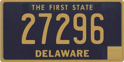 DE license plate 27296