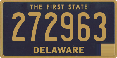 DE license plate 272963