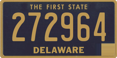 DE license plate 272964