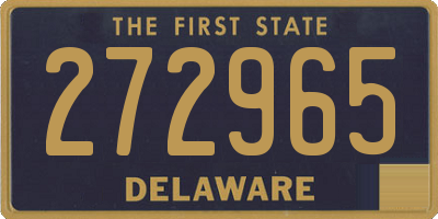 DE license plate 272965