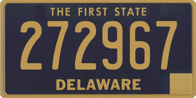 DE license plate 272967