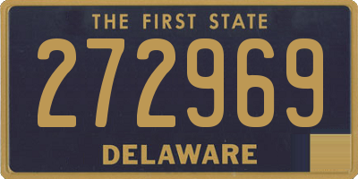 DE license plate 272969