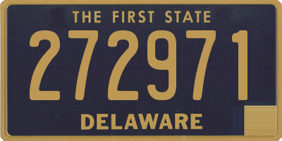DE license plate 272971