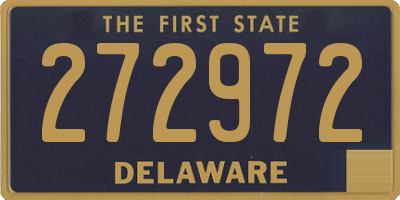 DE license plate 272972