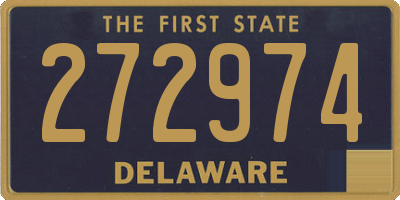 DE license plate 272974