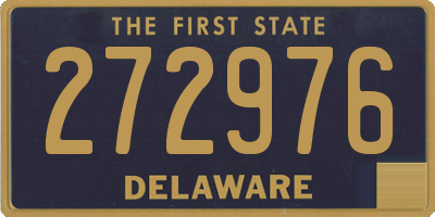 DE license plate 272976