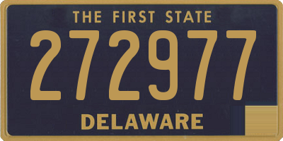 DE license plate 272977