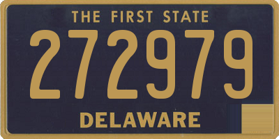 DE license plate 272979