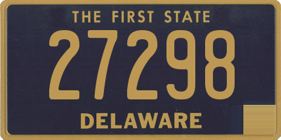 DE license plate 27298