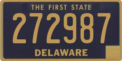 DE license plate 272987