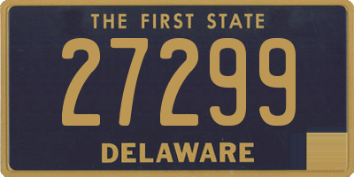 DE license plate 27299