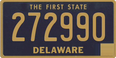DE license plate 272990