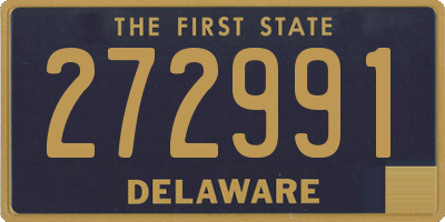 DE license plate 272991
