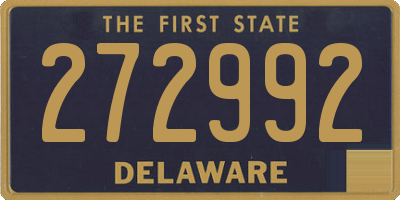 DE license plate 272992