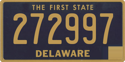 DE license plate 272997