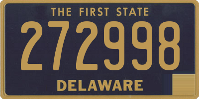 DE license plate 272998