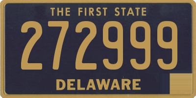 DE license plate 272999