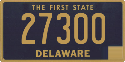 DE license plate 27300