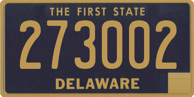 DE license plate 273002